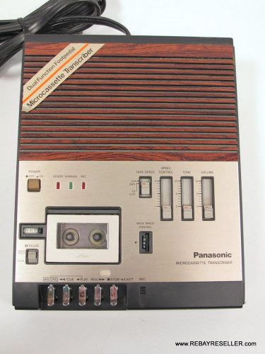 Panasonic RR-900 D Microcassette Tape Transcriber w/Footpedal Dictation Voice