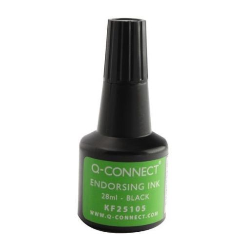 Q Connect Endorsing Ink 28ml Black - KF25105