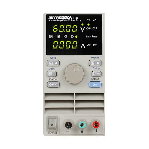 Bk precision 9111 60v/8a/180w, single output multi range dc power supply for sale