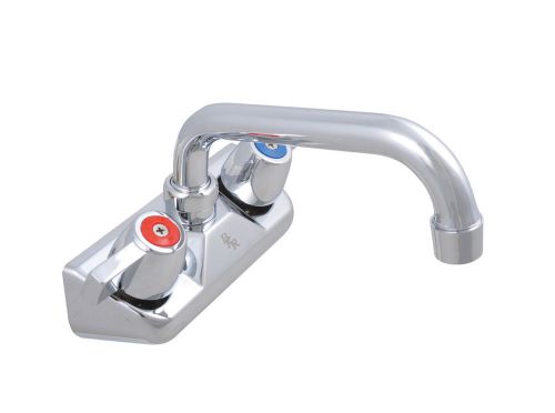 Commercial Kitchen 4&#034; Center Splash Mount Faucet with 10&#034; Swing Spout NSF