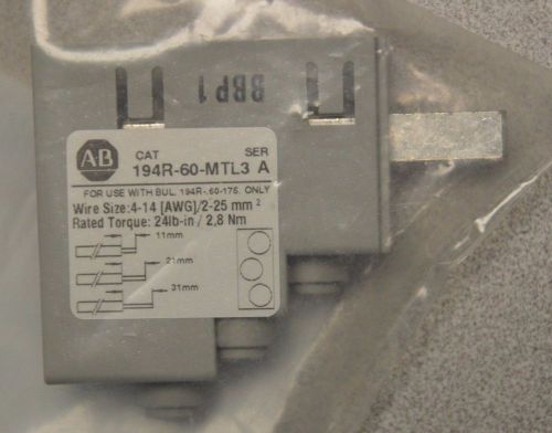 Allen-Bradley 194R-60-MTL3 Wire Multi-Tap Lug