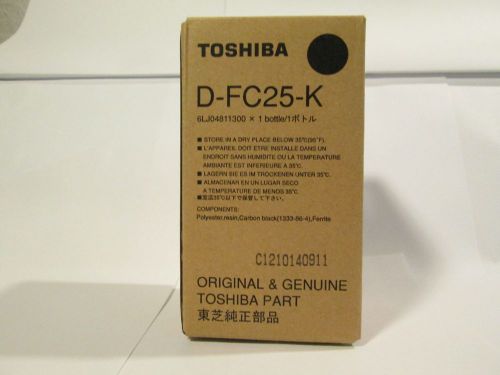 1 Genuine Toshiba D-FC25-K DFC25K Black Developer p/n 6LJ04811300