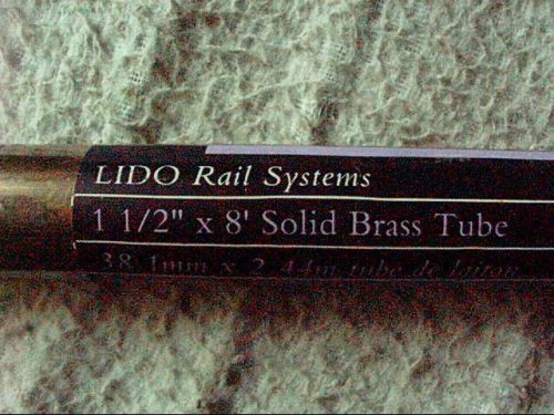 Lavi 1-1/2&#034; Polished Brass Tubing 48&#034;, PartNo 00-A110, by Lavi Industries