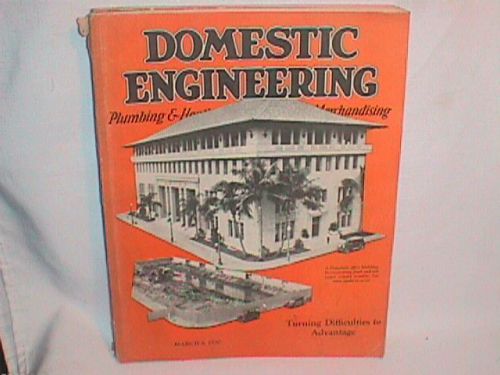 ENGINEERING Magazine 1930 Domestic PLUMBING Heating MERCHANDISING Honolulu HI