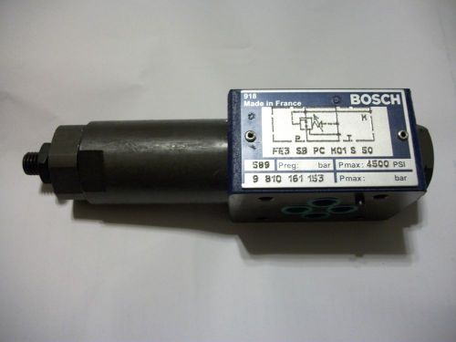 New bosch relief valve 9 810 161 153  fe3 sb pc m01 s 50 new 4500 psi for sale