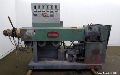 Used- Welex 2-1/2&#034; Single Screw Extruder, Model 2.5A.C. Approximately 24 to 1 L/