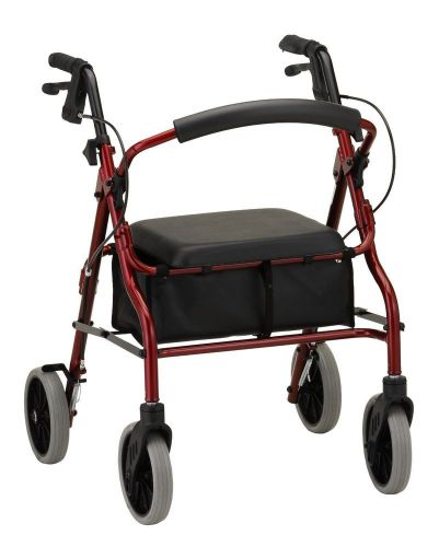 Zoom 18 Rolling Walker, Red, Free Shipping, No Tax, Item 4218RD