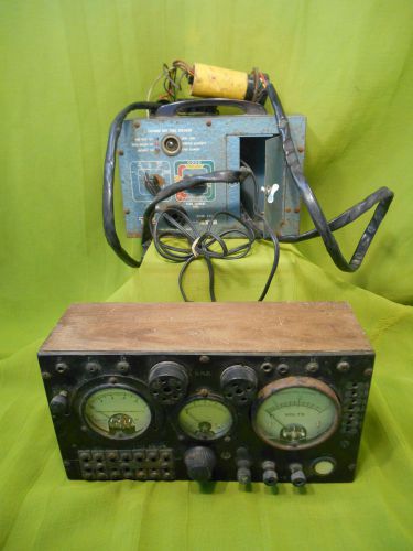 Vintage Set of 2 Tube Testers Eico 630  Weston Cathode Ray Radio TV Vacuum