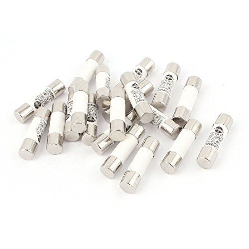 Uxcell 20 pcs ro15 rt18 rt14 ceramic cylindrical tube fuse 32a 380v 10x38mm for sale