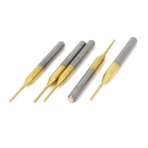 3.175mmx0.9mmx7mm tin coated engraving cutter cnc pcb router bits 5pcs - new for sale