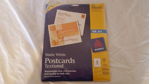AVERY TEXTURED POSTCARDS #3380 HEAVYWEIGHT 120 CARDS 5,5X4.25&#034; SEALED NEW
