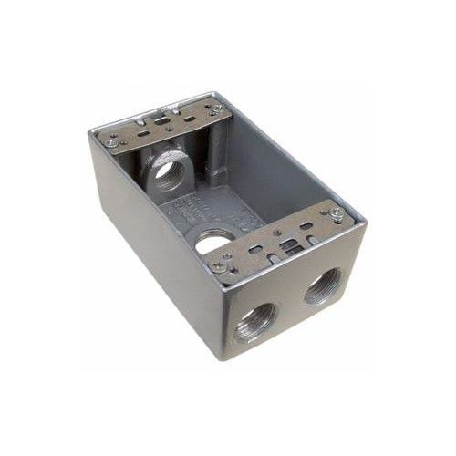 Morris products weatherproof boxes in gray with 4 outlet holes for sale