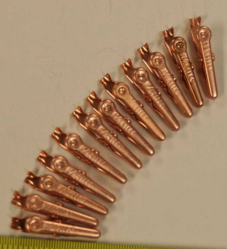 Mueller 30C copper alligator clips - qty. 12 for 1 price
