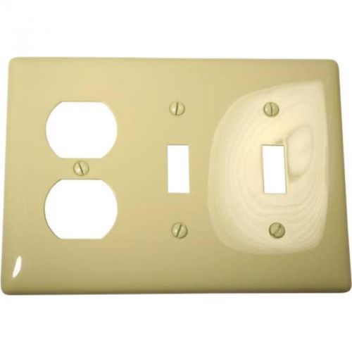 Wallplate Toggle 3-Gang Duplex White HUBBELL ELECTRICAL PRODUCTS NP28W