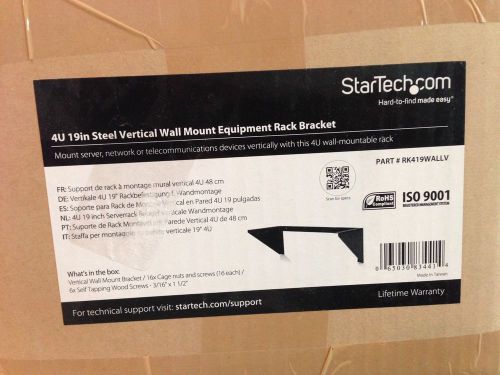 4U 19in Steel Vertical Wall Mount Equipment Rack Bracket