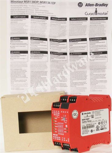 New allen bradley 440r-m23143 /b monitoring safety relay msr138dp minotaur for sale