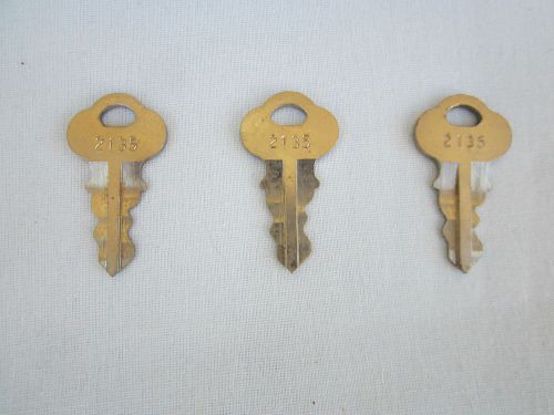 3 Each Motorola Cabinet Keys #2135