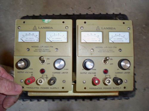 LAMBDA MODEL LP 523-FM REGULATED POWER SUPPLY(NOT TESTED)