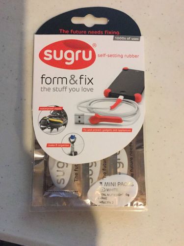 NEW Sugru Air-curing Rubber - 3 x 5g - White