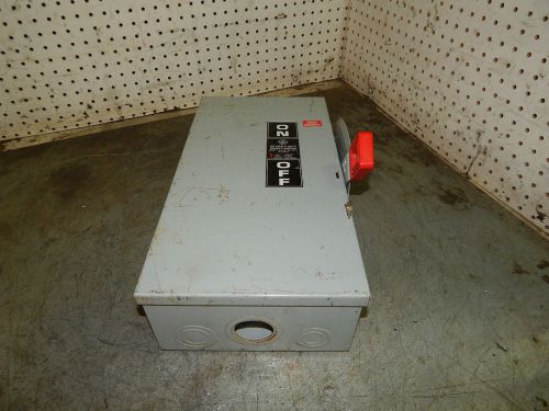 Ge general electric th4322 fusible heavy duty safety switch 60 amp 240 vac for sale