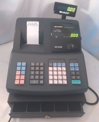 Sharp XE-A206 POS Cash Register XE A206 NEW W/ Keys  And Paper BUY IT NOW 154.99
