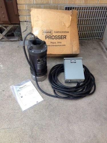 Prosser 9-20112-13 submersible crane barnes 2 hp. pump with control box nos for sale