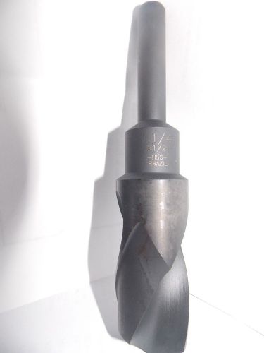 1-1/4&#034; HSS Silver and Deming Drill Bit- 1/2 Reduced Shank