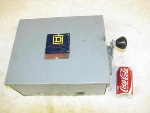 Nice Used Square D Non-Fusible Double Throw Safety Switch CAT-92351 30 Amp