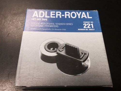 Pkg of 6 adler-royal lift-off tapes for use with 310/410, 1010/5010 series elect for sale