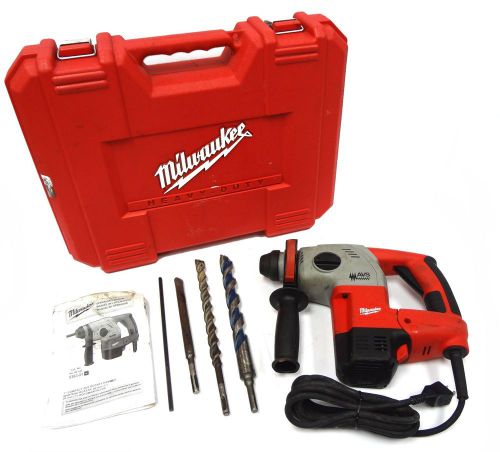Milwaukee 5363-21 corded sds 1&#034; avs rotary hammer drill bundle +case/handle/bits for sale