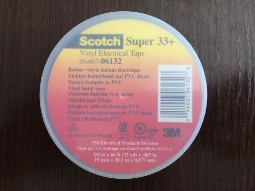 3M Scotch Super 33+  Black Vinyl Electrical Tape 3/4 in x 66 ft
