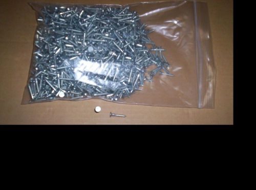 #6 x 7/8 Flat Head  Slotted Wood Screw Zinc Plated Approx 500 Pieces New