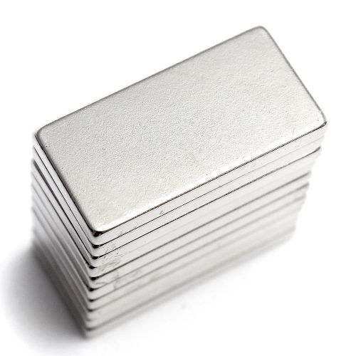 10pcs Super Strong Neodymium Rare Earth N35 Magnet Nickel 20x10x2mm