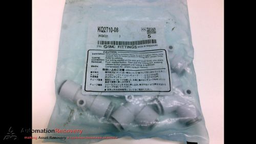 SMC KQ2T10-08 - PACK OF 5 - BRANCH TEE FITTING, DIAMETER: 1/4IN,, NEW