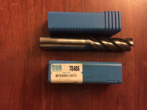 Sgs series 7 3/4&#034; &#034; solid carbide end mill altin coating 2.25&#034; cut length 50&#034; lg for sale