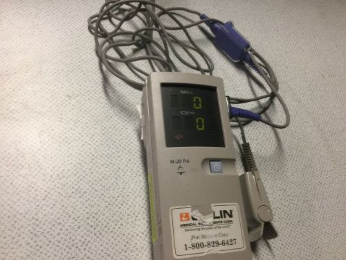 N-20PA Handheld PulsOx Oximeter Meter with Finger Pulse Reader with Printer