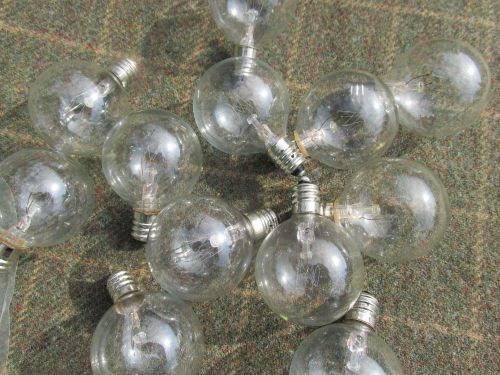 Lot of 12 10G12 Bulbs 130V G12 Globe Clear