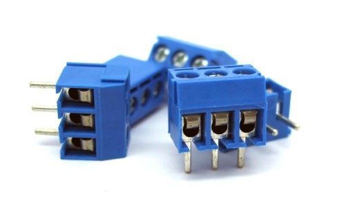 1 x 5 x 3 pins poles pcb screw terminal block connector 300v 16a for sale