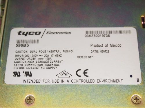 Tyco Lineage Power 596B5 Galaxy Switchmode Rectifier