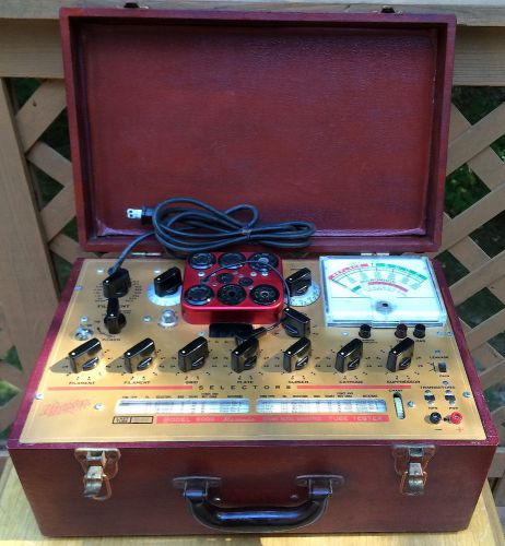 Vintage Hickok 6000 Tube Tester - w/ Manuals &amp; Adapters - Works