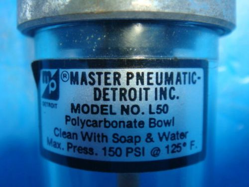 New master pneumatic l50, wick lubricator, max pressure 150 psi @ 125 f for sale