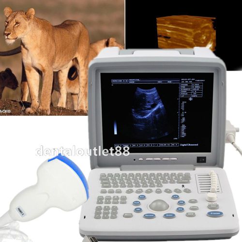 Vet portable veterinary ultrasound image system machine with covex probe 3.5mhz for sale