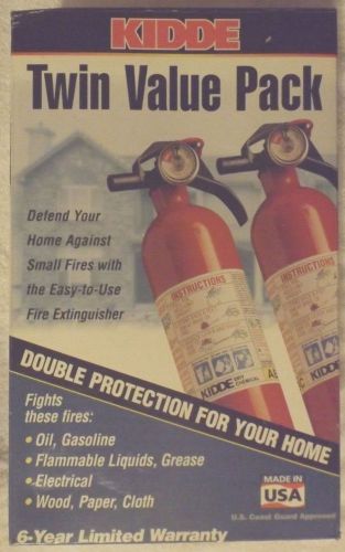 Kidde twin value pack abc rated fire extinguishers for sale