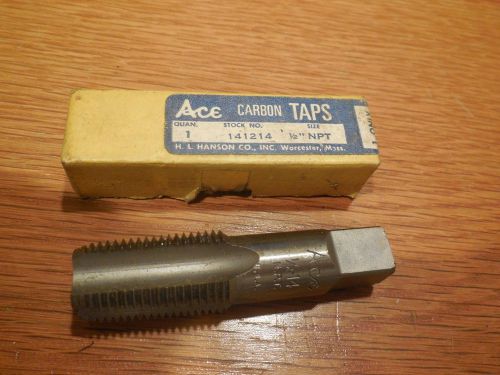 NOS Ace (Hanson) 1/2&#034; NPT Pipe Tap # 141214   1/2&#034;-14   Free USA Shipping!