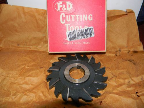 F&amp;D Tool Co.  4&#034; x 3/8&#034; x 1&#034; HSS 18 Tooth Milling Cutter  A-7412