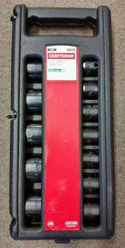 Craftsman 12 Pc Laser Impact Socket Accessory Set, 1/2&#034; Drive - Inch 9-15884 NEW