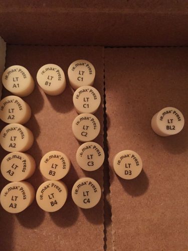 LOT Ivoclar emax PRESS  LT 15 Pieces