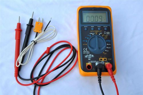 Ac/dc ammeter ohm volt multimeter dmm+capacitor tester+type k thermocouple hvac for sale