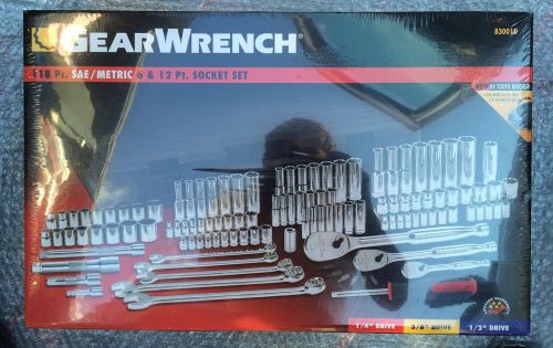 GearWrench 83001D 118 Piece SAE/METRIC 6/12 Pt Socket Wrench Set NEW NIB