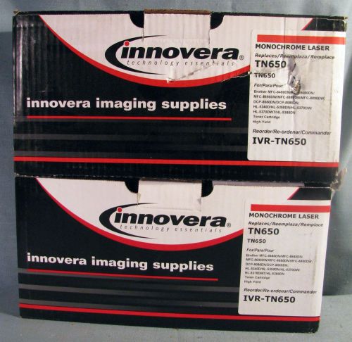 LOT OF 2 HIGH YIELD TONER CARTRIDGES FOR BROTHER TN650 MFC-8480DN MFC-8680DN